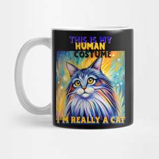 This Is My Human Costume I'm Really A Cat Mug